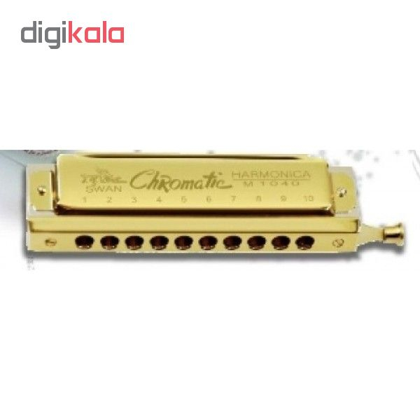 ساز دهنی کروماتیک10 سوراخ طلایی مدل SWAN 1040
