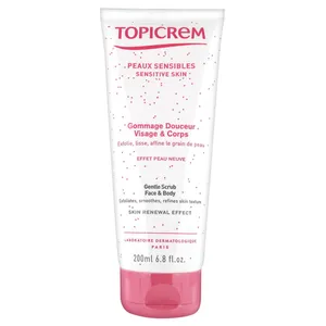 اسکراب بدن و صورت تاپی کرم مدل Gentle Scrub حجم 200 میلی لیتر