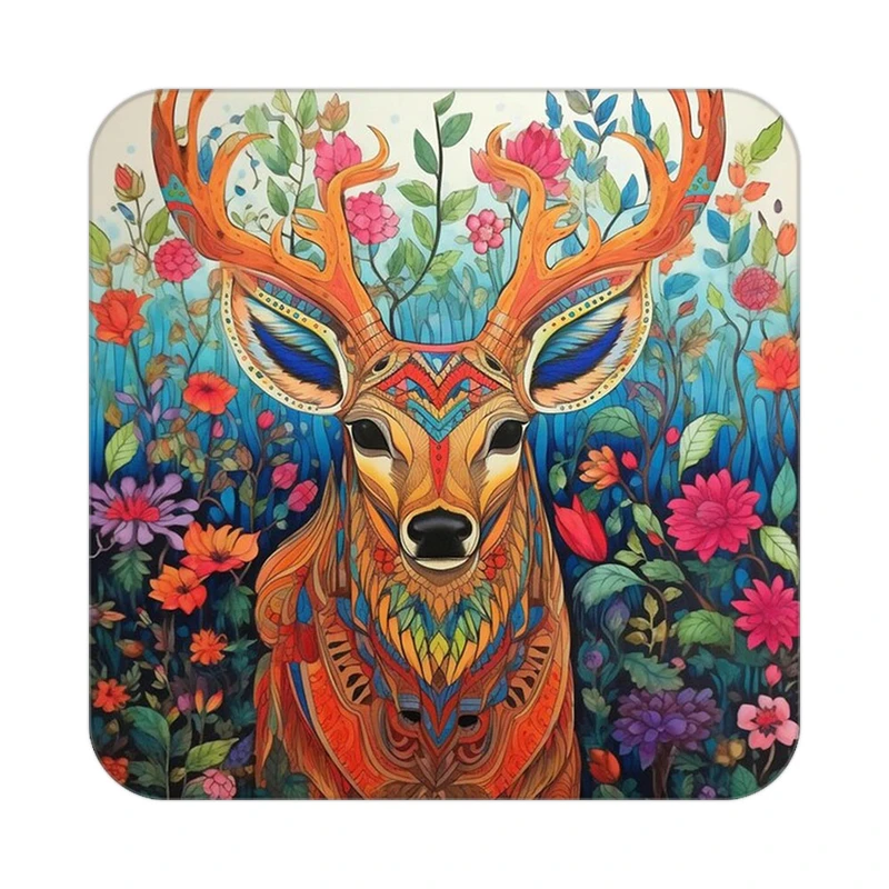 زیر لیوانی کاکتی طرح حیوانات رنگی مدل mp26559