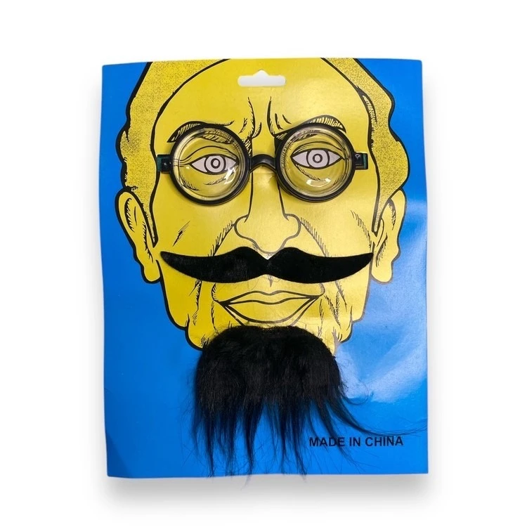 ابزار ایفای نقش مدل ریش سیبیل و عینک شوخی