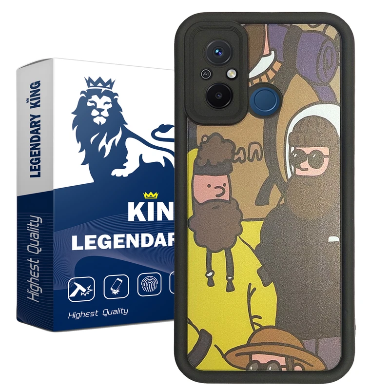 کاور لجندری کینگ طرح کاپشن مناسب برای گوشی موبایل شیائومی Redmi 12C / Poco C55