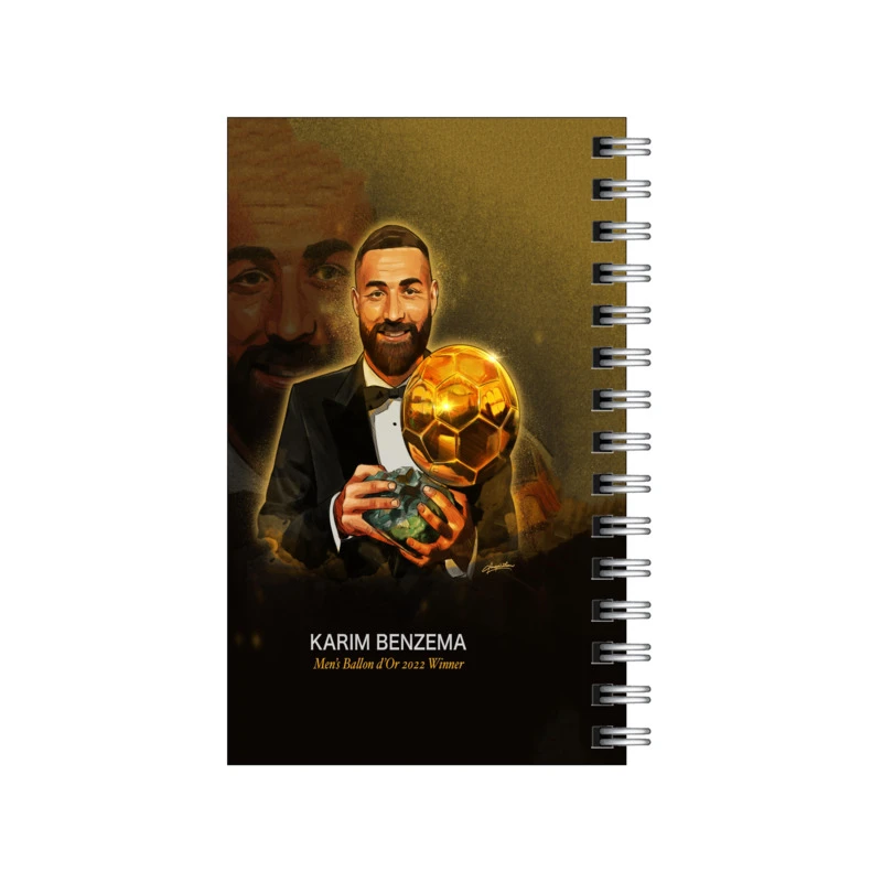 دفترچه یادداشت 50 برگ طرح کریم بنزما مدل to do list کد 4750746