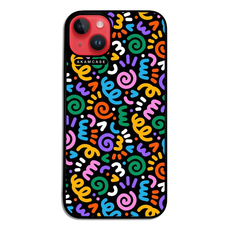 کاور آکام مدل AMC-WA14PLUS-DOODLE13 مناسب برای گوشی موبایل اپل iPhone 14 Plus