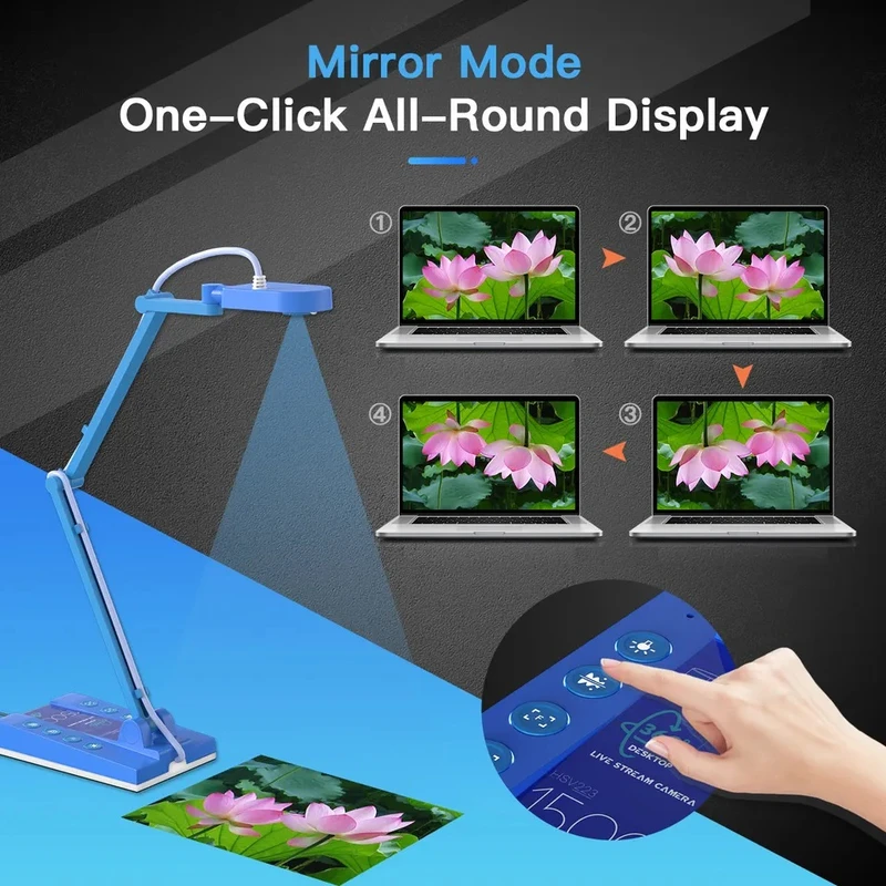 عکس شماره 2 : وب کم مدل 4k document camera 4x zoom live teaching