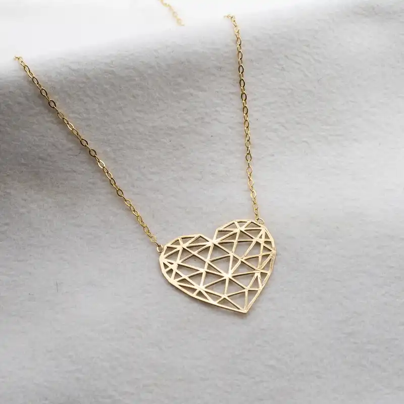 گردنبند طلا 18 عیار زنانه سهی مدل قلب SN04