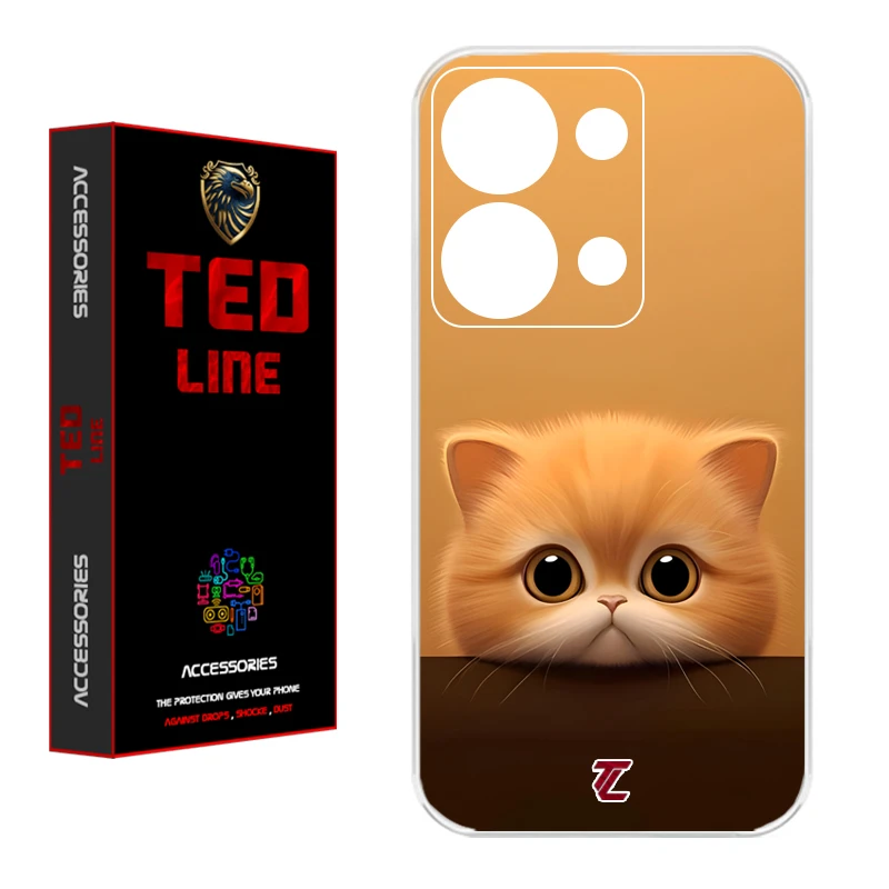 کاور تدلاین طرح گربه کد 1174 مناسب برای گوشی موبایل شیائومی Redmi Note 13 Pro 4G / Poco M6 Pro