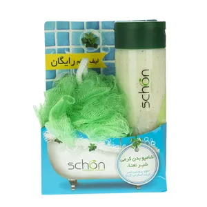 شامپو بدن شون سری Herbal Origin مدل MInt & Milk مقدار 300 میلی لیتر