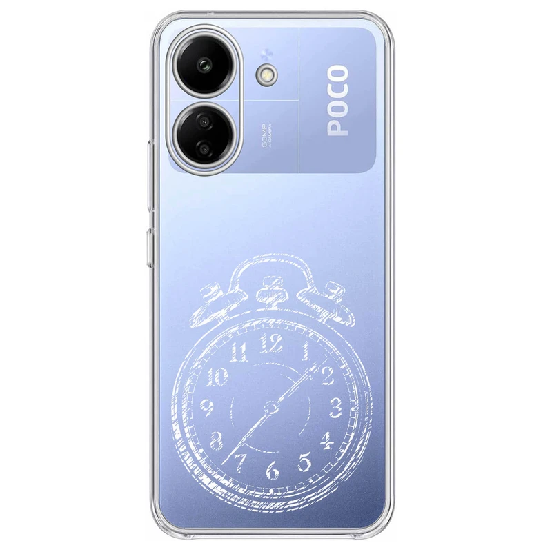 کاور مگافون طرح ساعت مدل C64-W مناسب برای گوشی موبایل شیائومی Poco C65