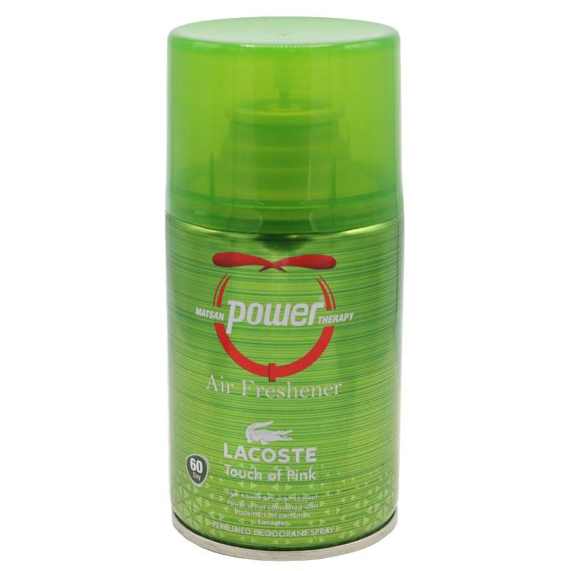 اسپری خوشبو کننده هوا پاور مدل Lacoste Touch of pink حجم 260 میلی لیتر