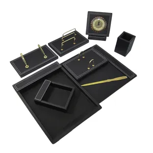 لوازم اداری رومیزی کد 6 BLACK مجموعه 9 عددی