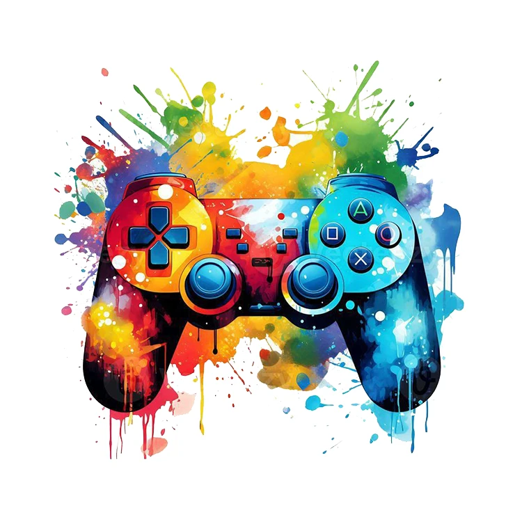 استیکر پارچه و لباس پاد آفرین مدل جذاب گیم کد 64