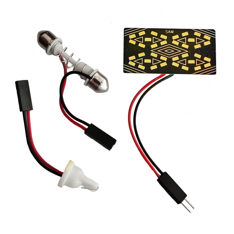 چراغ سقفی خودرو سام مدل چندکاره کد CHAND-ZAR-01D مجموعه 3 عددی