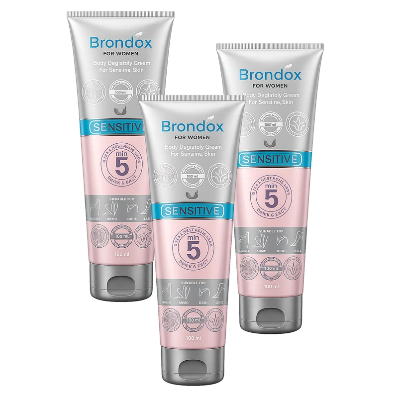 کرم موبر براندوکس مدل Depilatory-W با حجم 100 میلی لیتر مجموعه 3 عددی
