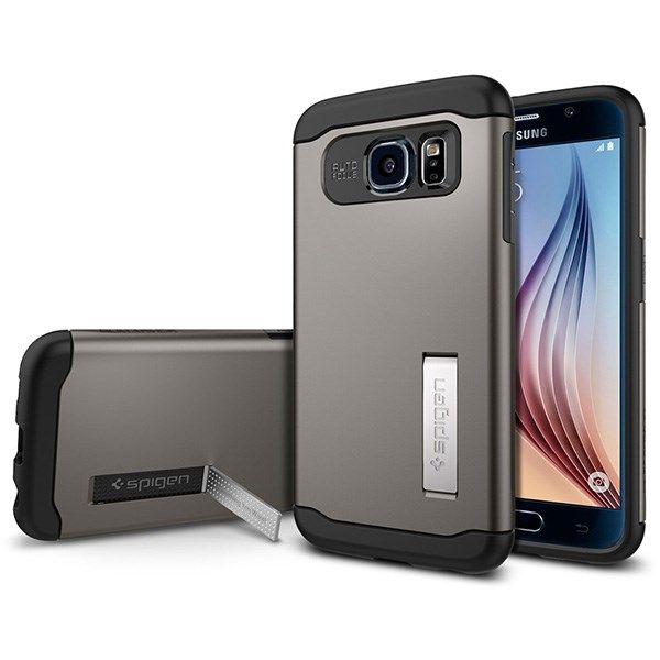 کاور اسپیگن مدل Slim Armor مناسب برای گوشی موبایل سامسونگ Galaxy S6 Edge کاور اسپیگن مدل Slim Armor مناسب برای گوشی موبایل سامسونگ Galaxy S6 Edge