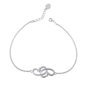     دستبند نقره زنانه بازرگانی میلادی کد DP_084