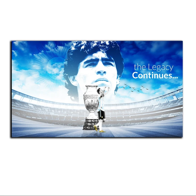 تابلو شاسی بکلیت طرح بازیکن تیم ملی فوتبال آرژانتین دیگو مارادونا و لیونل مسی مدل SH-S7137