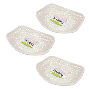سبد سبزی لاولی پلاست کد K1166 بسته ۳ عددی