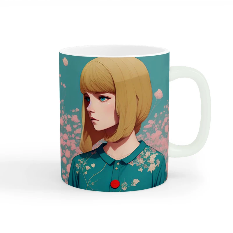 ماگ طرح دخترانه دوست داشتنی کد wall-8159