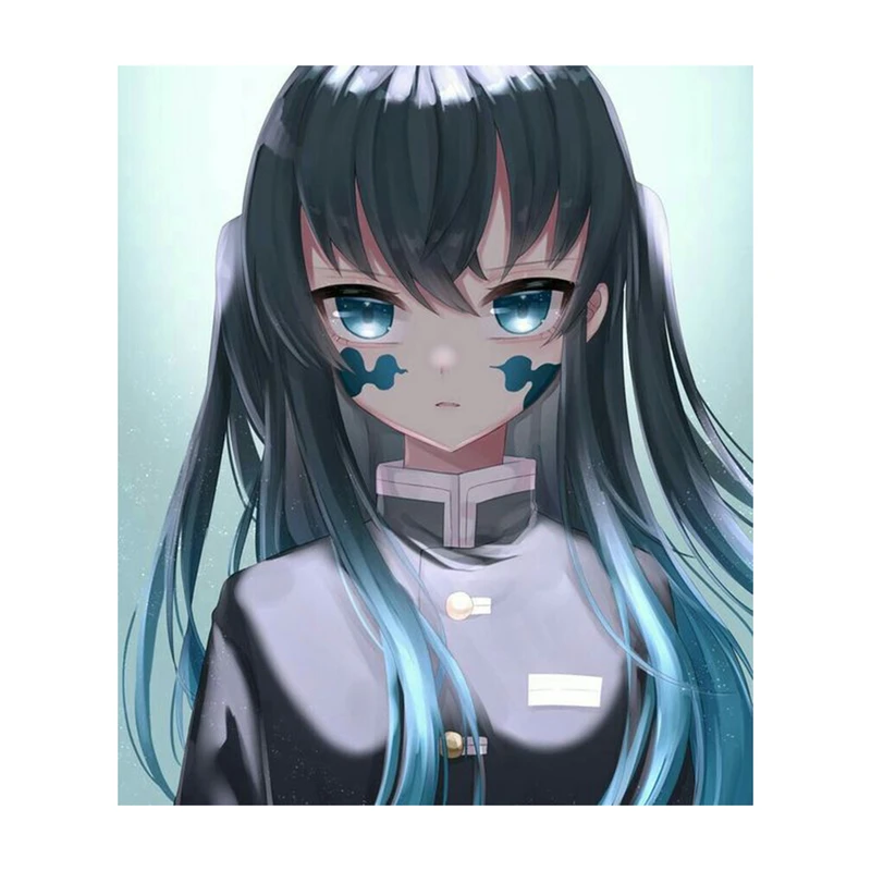 استیکر لپ تاپ و موبایل مدل انیمه طرح شیطان کش مویچیرو توکیتو demon slayer Muichiro Tokito کد 414