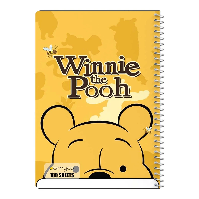 دفتر مشق 100 برگ سیمی کارنیکا طرح وینی خرسه Winnie the Pooh کد 19146