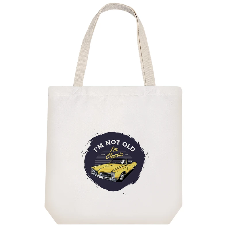 ساک خرید پارچه ای خندالو طرح ماشین مدل توت بگ کد 805