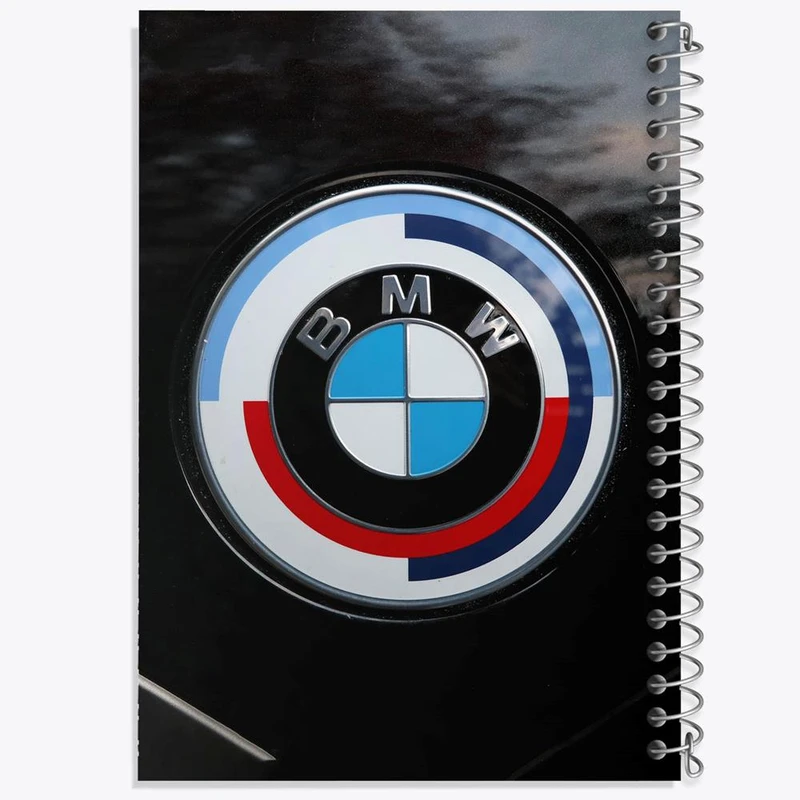 دفتر ژورنال نویسی 50 برگ خندالو مدل نقطه ای طرح بی ام دبلیو BMW کد 23635