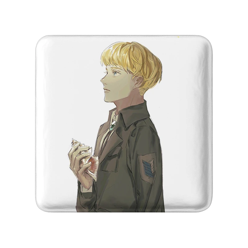 مگنت خندالو طرح ارمین انیمه اتک آن تایتان Attack on Titan  مدل مربعی کد 18592