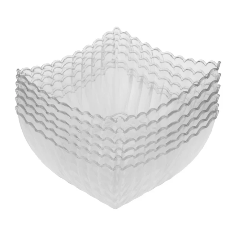 پیاله یکبار مصرف پلاستیک صیادی مدل ستین ۶ عددی