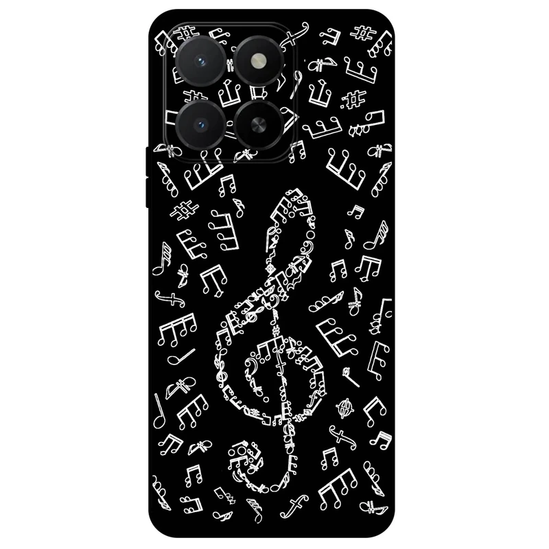 کاور مگافون طرح نوت موسیقی مدل 1370 مناسب برای گوشی موبایل آنر X5B / X5B Plus