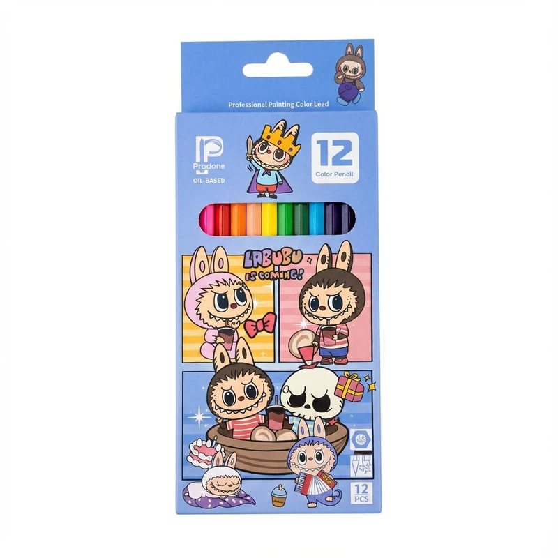 مداد رنگی ۱۲ رنگ پرودون طرح فانتزی لبوبو