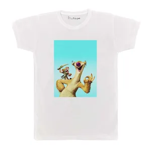 تی شرت بچگانه پرمانه طرح عصر یخبندان کد pmt.1519