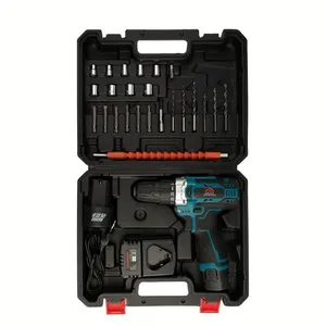 مجموعه 27 عددی دریل پیچ گوشتی شارژی صنغتی گریتک کد 12V