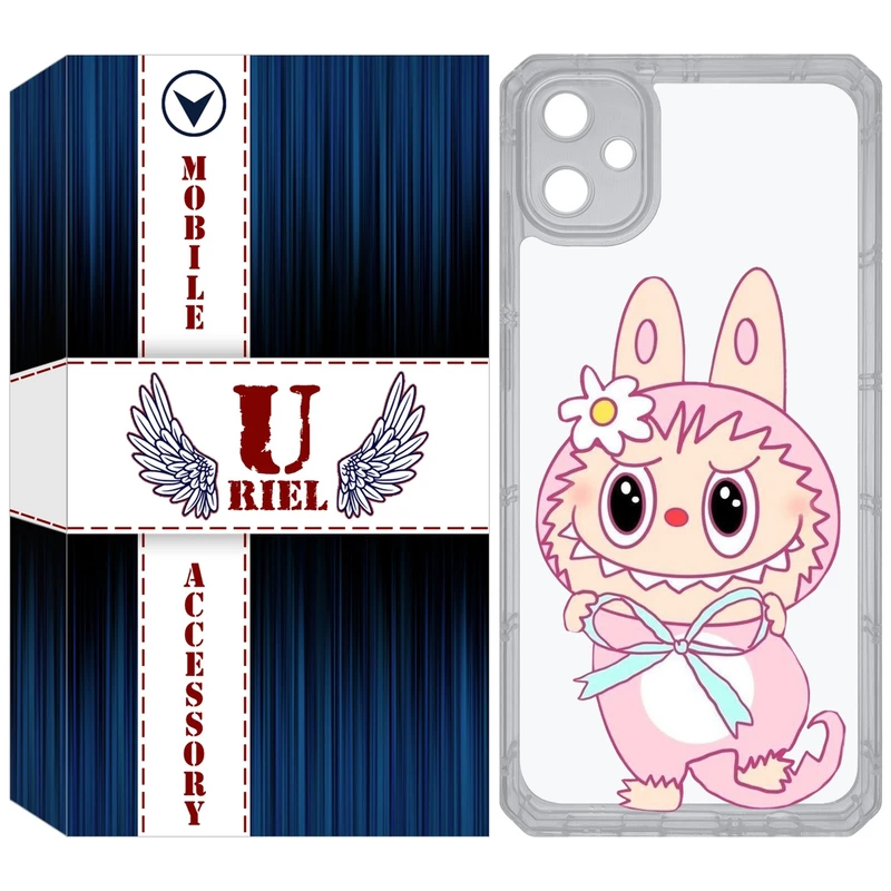 کاور یوریل مدل Clear کد 146 طرح لبوبو Labubu مناسب برای گوشی موبایل سامسونگ Galaxy A05