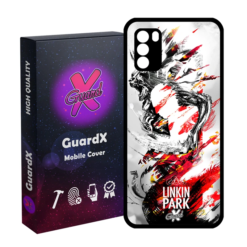 کاور گارد ایکس طرح Linkin Park مدل Glass10082 مناسب برای گوشی موبایل شیائومی Poco M3