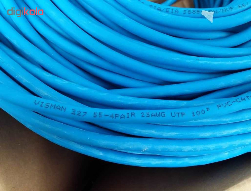 کابل شبکه ویسمن مدل Cat 5 UTP CCA به طول 305 متر