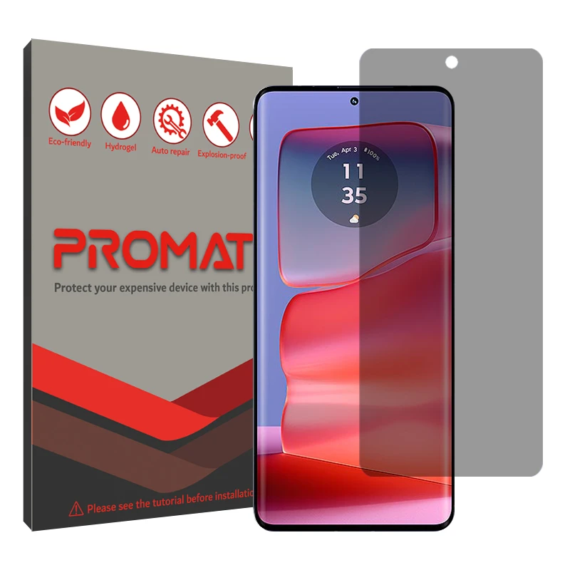 محافظ صفحه نمایش حریم شخصی پرومیت مدل Resistant مناسب برای گوشی موبایل موتورولا Edge 50 Pro