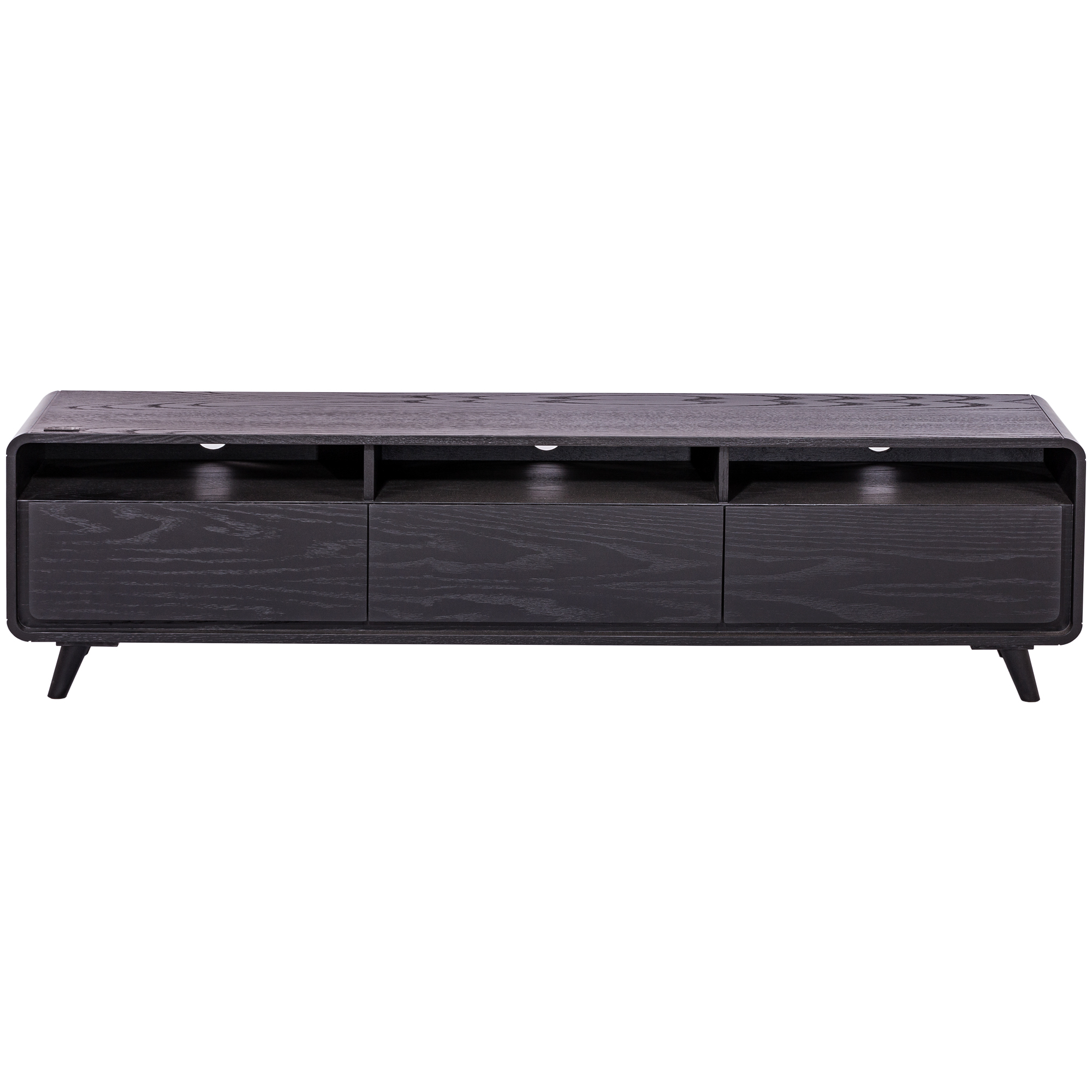 میز تلویزیون آیلکس مدل LONIZ 3D - BLACK WASH - 180