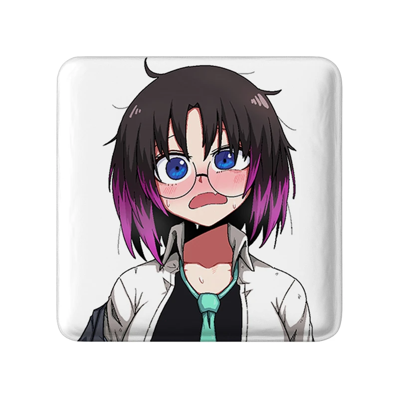 مگنت خندالو طرح الما انیمه اژدهای خدمتکار کوبایاشی مدل مربعی کد 36274