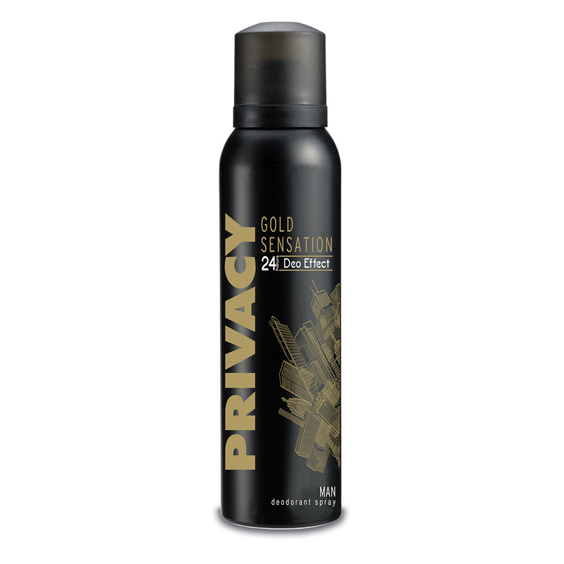 اسپری ضد تعریق مردانه پرایوسی مدل Gold Sensation حجم 150 میلی لیتر