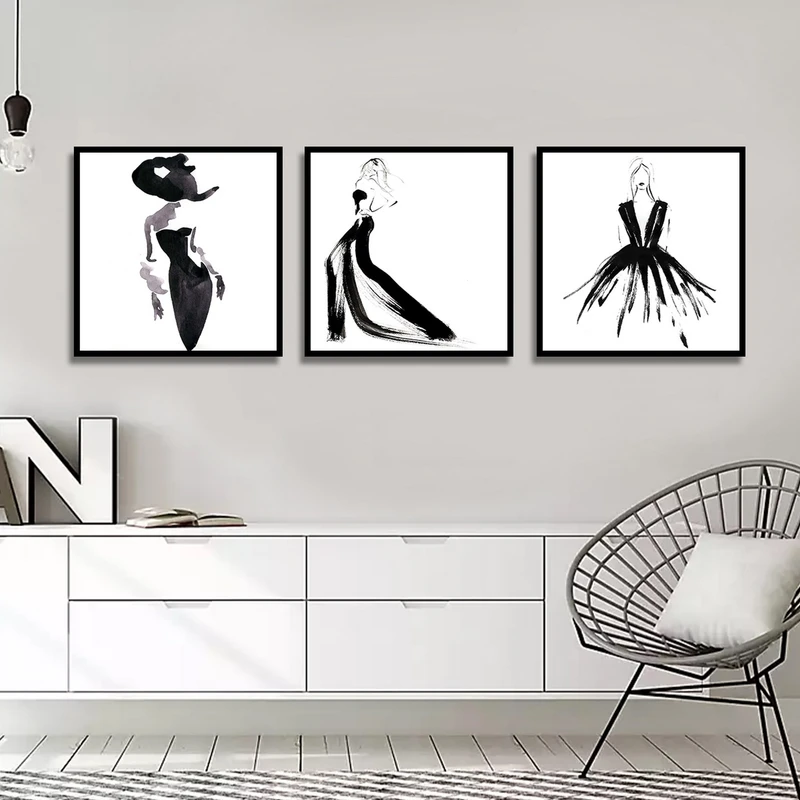 تابلو بکلیت طرح نقاشی دکوراتیو مدل شاین اکلیلی B-1691 مجموعه 3 عددی