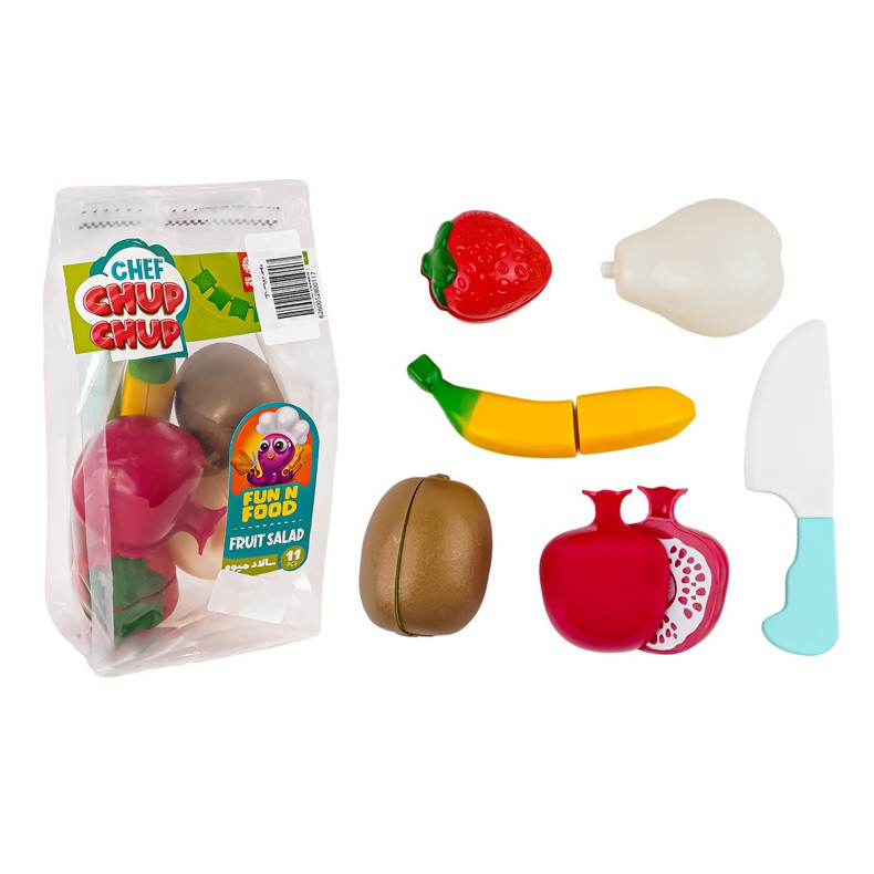 خرید و قیمت اسباب بازی مدل میوه برشی طرح سالاد میوه مجموعه 11 عددی