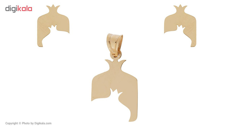 نیم ست طلا 18 عیار زنانه مایا ماهک مدل MS0384