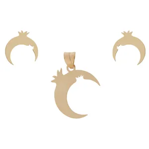 نیم ست طلا 18 عیار مایا ماهک مدل MS0385