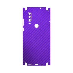 MAHOOT Purple-Fiber-FullSkin Cover Sticker for Motorola One Action