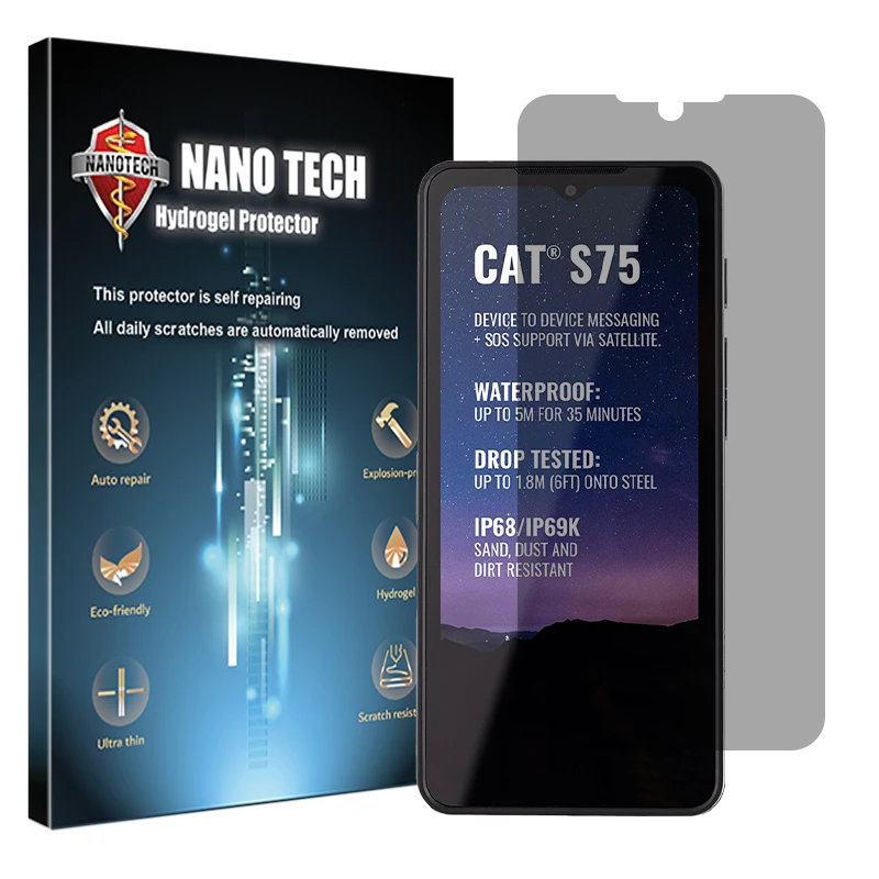 محافظ صفحه نمایش حریم شخصی نانو تک مدل Tough مناسب برای گوشی موبایل کاترپیلار S75
