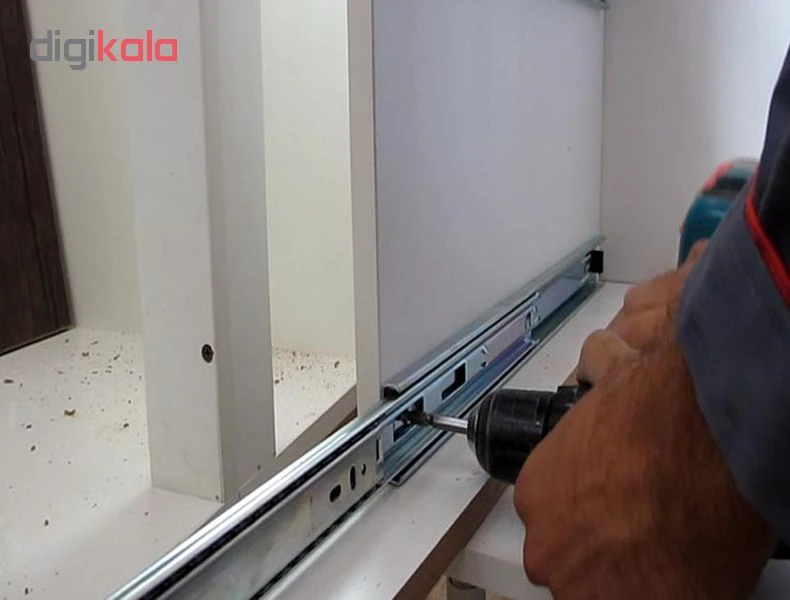 عکس شماره 8 : ریل ساچمه ای گلد استار مدل te-40 سایز 40 سانتی متر بسته 2 عددی