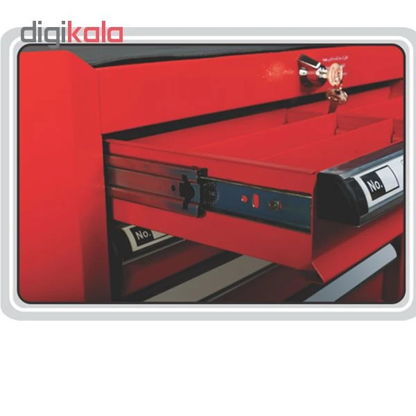 عکس شماره 9 : ریل ساچمه ای گلد استار مدل te-40 سایز 40 سانتی متر بسته 2 عددی