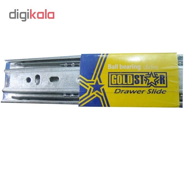 عکس شماره 10 : ریل ساچمه ای گلد استار مدل te-40 سایز 40 سانتی متر بسته 2 عددی