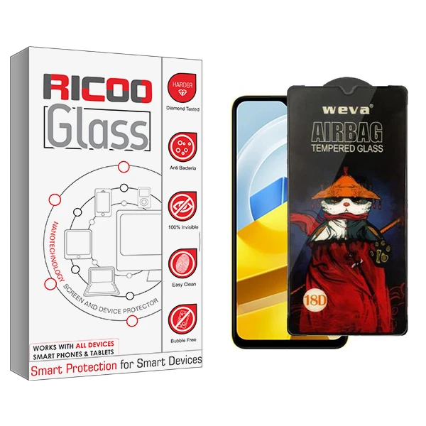 محافظ صفحه نمایش ریکو مدل RC Airbag مناسب برای گوشی موبایل شیائومی Poco M5