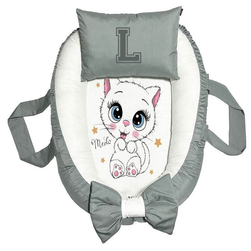 تشک غلت گیر نوزاد پاد آفرین مدل گربه طرح حرف L